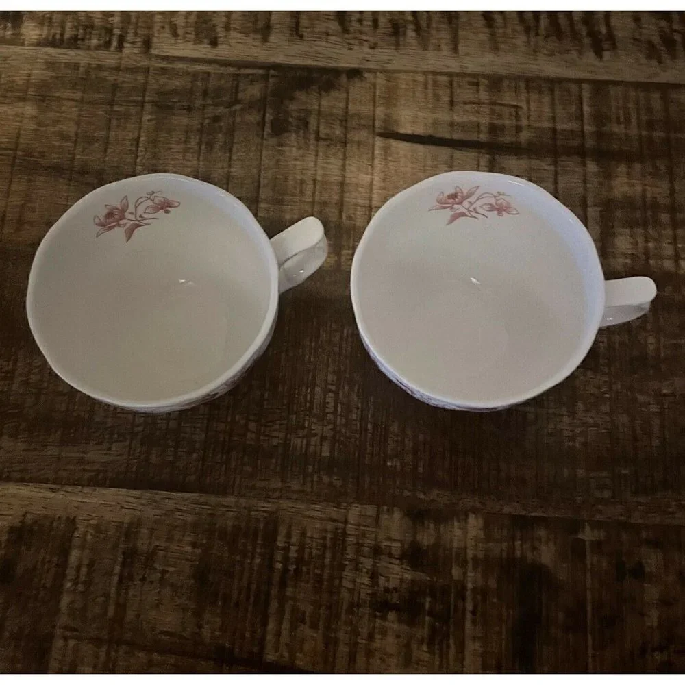 Double Phoenix Ironstone Somerset Cups Mugs Set 2